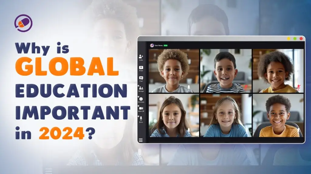 Students collaborating in an online project