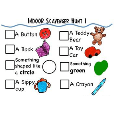 Indoor Scavenger Hunt Ideas