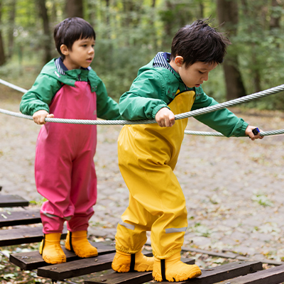 kids playing outside